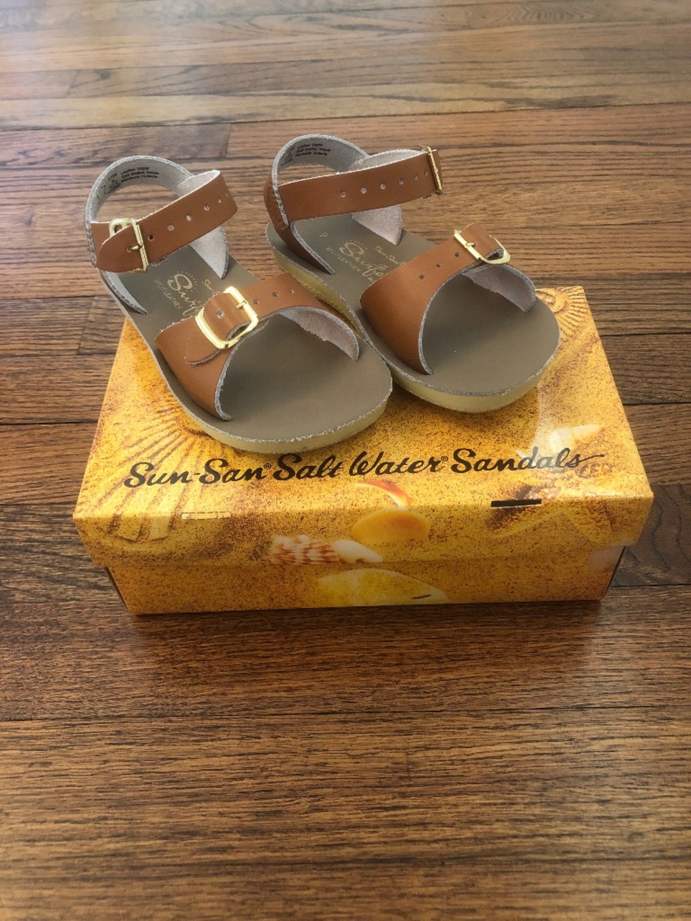 Sun-San Surfer Toddler Sandal, Tan, Size 9